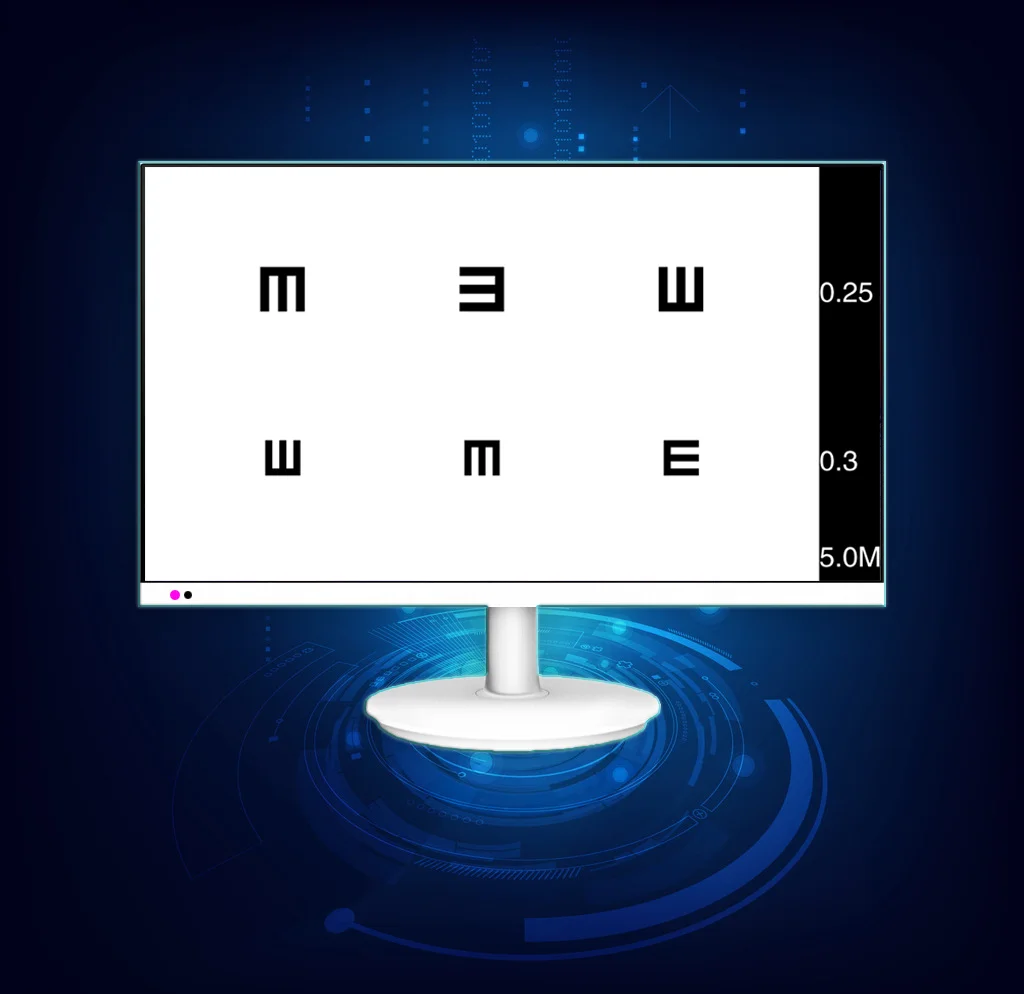 InnoVue Opto LCD Visual Acuity Chart Monitor with Remote Control for Efficient Eye Examinations ACP-300