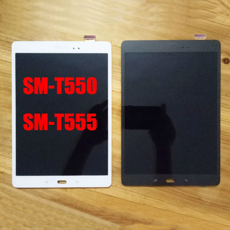 para Samsung Galaxy Tab um 9.7 Sm-t550 T550 T555 Display Lcd Pantalla Pantalla Matriz Tela de Toque Digitador Assembléia Sensor