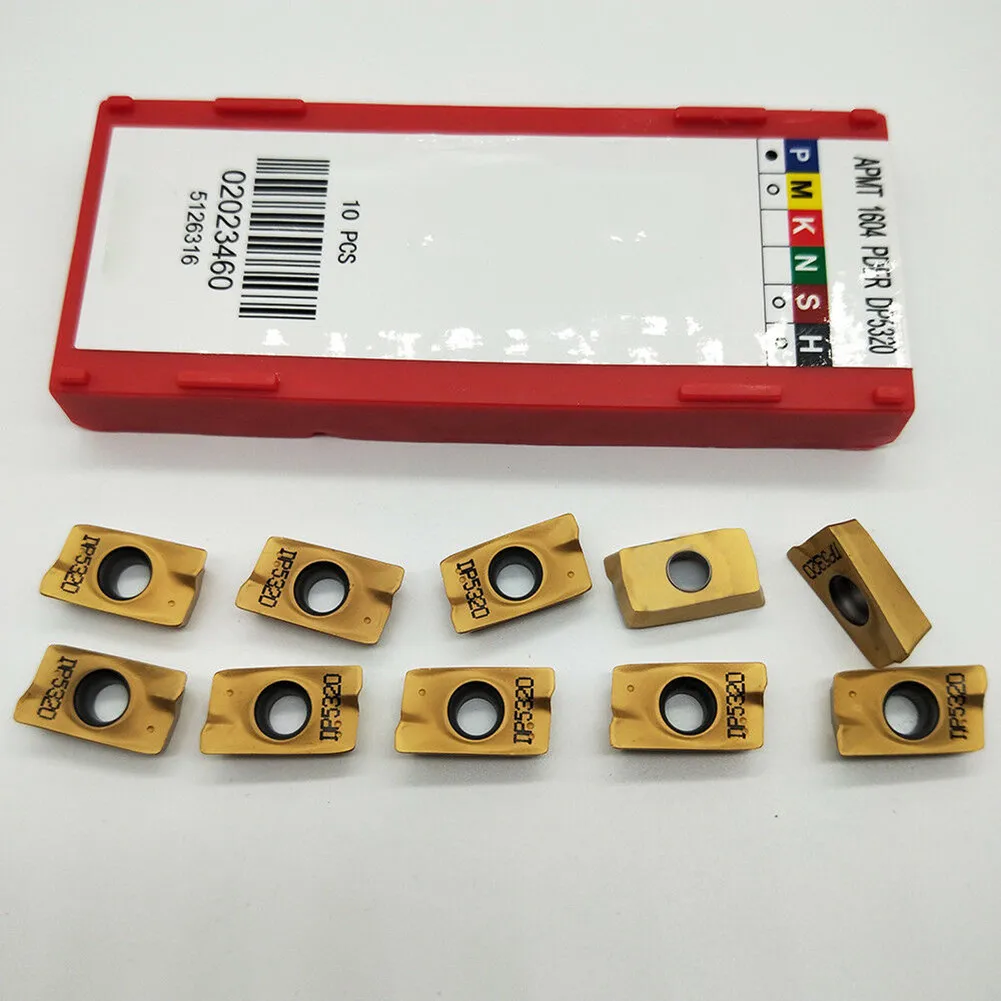 For BAP 400R Compatible 10pcs APMT1604PDER DP5320 Milling Cutter Carbide Inserts Superior For steel Processing