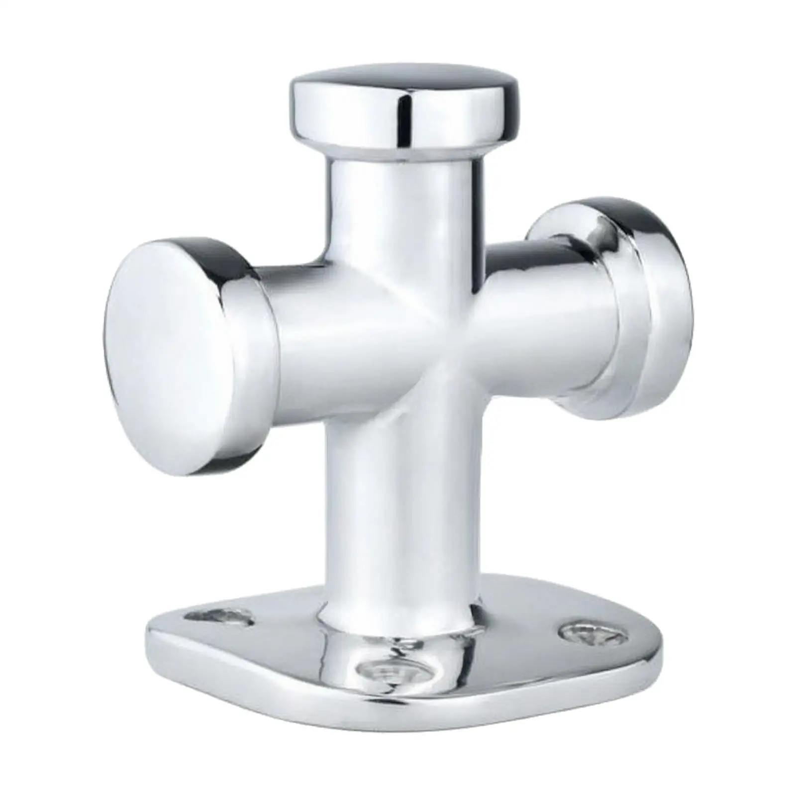 316 Stainless Steel Boat Cleat Corrosion-Resistant Cross-Shaped Mooring Cleat Hardware Compact Pre-Drilled