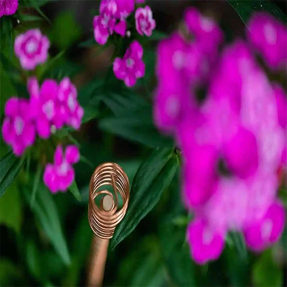 

M12K-For Outdoor Garden And Pot Plants Compatible-12-Inch Copper Wire Electric Plant Stakes-Pack Of 12 For Gardening