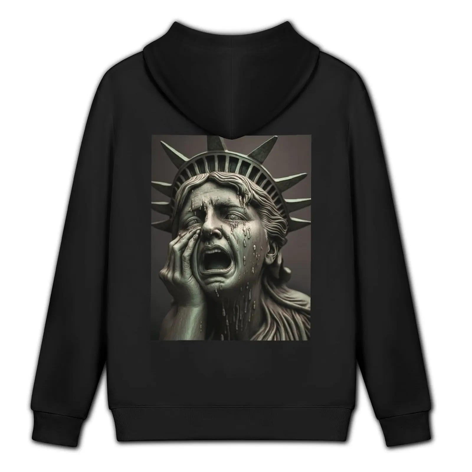 ملابس رجالية بقلنسوة من Lady Liberty Weeps للرجال على الطراز الياباني ملابس رجالية مصممة بقلنسوة