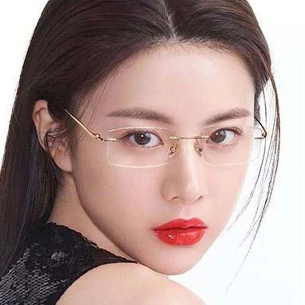 

Alloy Frameless Reading Glasses Resin Costume Accessory Elderly Reading Eyewear PC Decorative Unisex Presbyopic Glasses Daily
