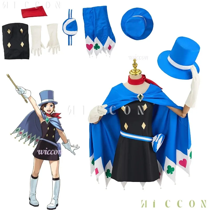 DY202025 لعبة المحامي الآس مينوكي ناروهودو نانافوشي أزياء تنكرية تروسي رايت لعب الأدوار أزياء حفلات الهالوين للنساء