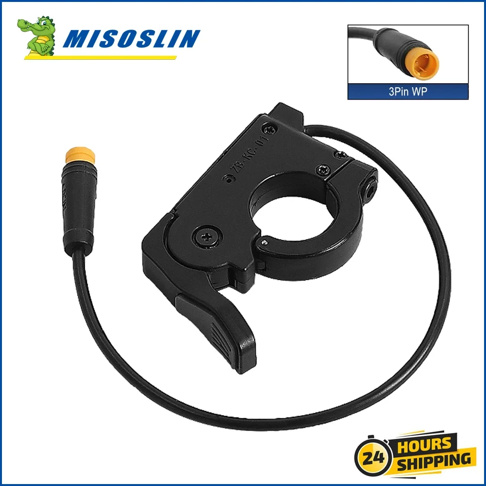 TT009 Thumb Throttle Finger E-bike Throttle 36V 48V 60V 72V Handlebar 22mm Left Right for Electric Bicycle Scooter Accelerator