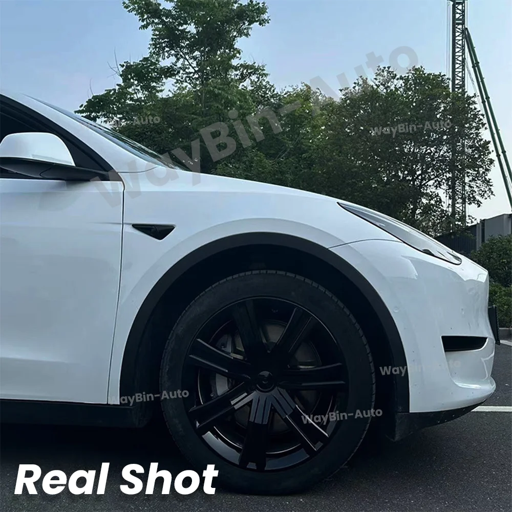 19 inch Wheel Cover For Tesla Model Y 2020- 2024 4pcs Octopus Hubcap Black Gun Grey Silver Full Rim Cover Tesla Tuning Accessory