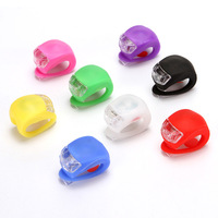 Bicycle Front Light Silicone LED Head Front Rear Wheel Bike Light Waterproof Cycling Bicycle Accessories Bike Lamp