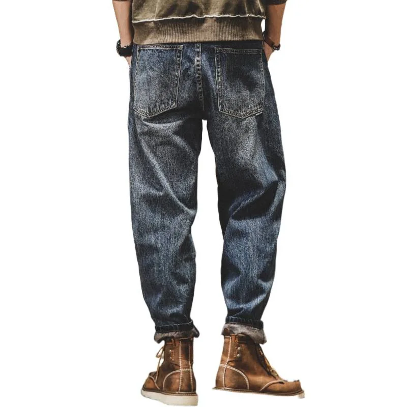 

American Heavyweight Retro Spring Jeans Men Loose Straight Trendy Streetwear Men's Clothing American Style Cargo Pants Sprin