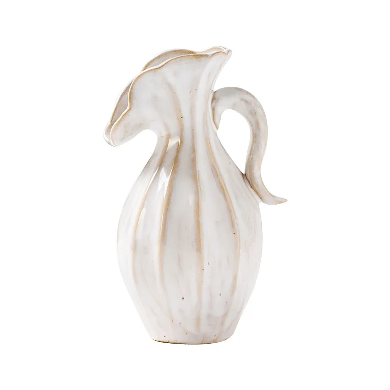 

Nordic Cream Style Modern Ceramic Vase Decoration Flowers Dried Flowers Living Room