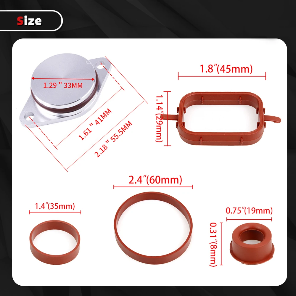 6PCS 33mm Diesel Swirl Blanks Flaps Repair Delete Kit For BMW Diesel M57 330d 525d 530d Removal Repair Kit CR1837 view 3