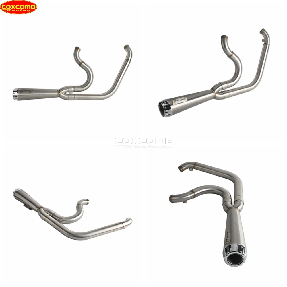 نظام كاتم صوت العادم سهل الارتداء ماسورة عادم كاملة للدراجة النارية Harley Dyna Street Bob FXDB FXDBB FXDBP FXDBI Limited FXDBC