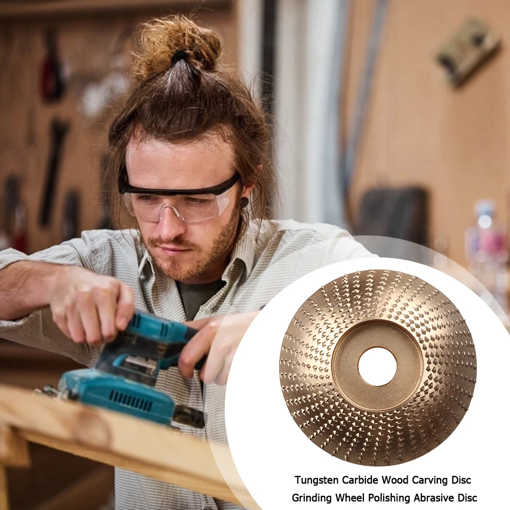 Wood Grinding Wheel Rotary Disc Sanding Wood Carving Tool Abrasive Disc Tools For Angle Grinder 16mm Bore