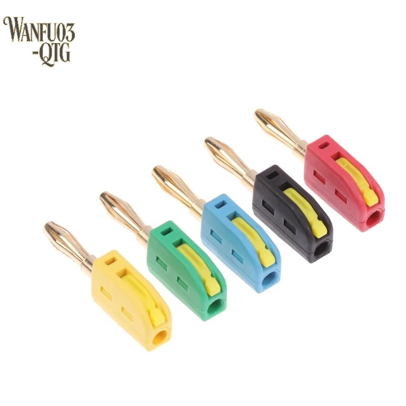 

Новинка, 10 шт., 4 мм, штекер типа «банан», сильноточный, быстроразъемный, позолоченный разъем типа «банан», 32 А, электрический тест