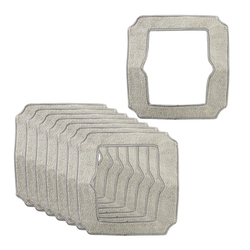 8pcs قابلة للتنظيف القابلة للتنظيف قطعة قماش ممسحة للسيارات الصغيرة النافذة روبوت ممسحة