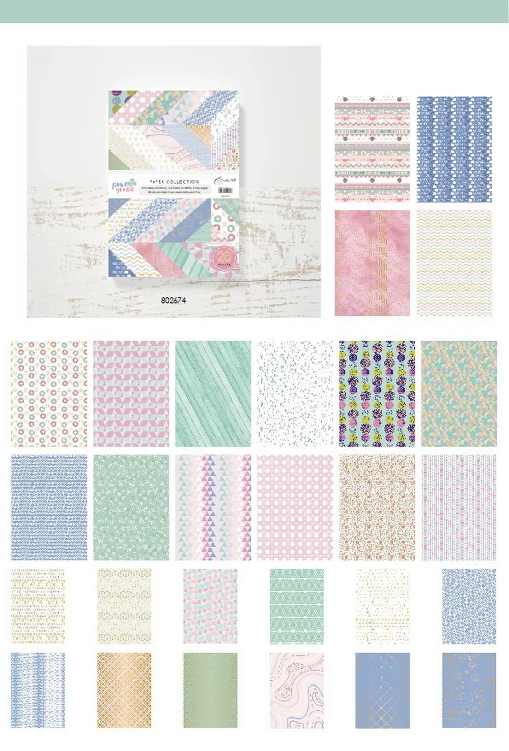 Kreatives Papier 6*4 Zoll mit Blumenmuster für Journaling und Scrapbooking A5 A6 Vintage Blumendesign Scrapbook Hintergrundpapiere – Detail 1