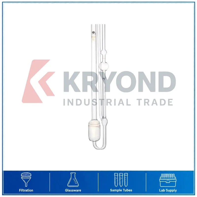 Glass Ubbelohde Capillary Viscometer 1834 Type 0.24mm to 1.83mm Range Laboratory Viscosity Testing Equipment Research Use Series