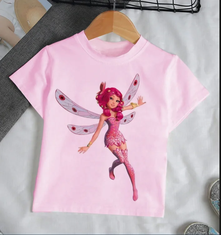 

Hot Sell Tshirt Girls Kids Clothes The Mia And Me Elf Print T Shirt Cute Children Clothing Summer Fashion Tops