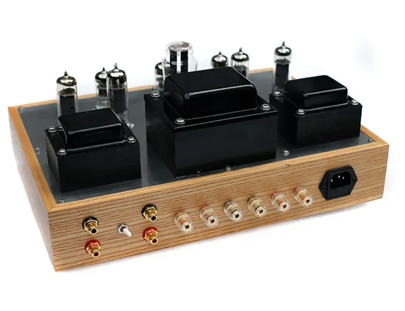 ล่าสุดLog Shell 15W * 2 สเตอริโอ 6N1 Push 6P14 สูญญากาศ 5Z4Pบัฟเฟอร์แก้ไข 6N3 Preamp Class A HIFI Home Audioเครื่องขยายเสียง