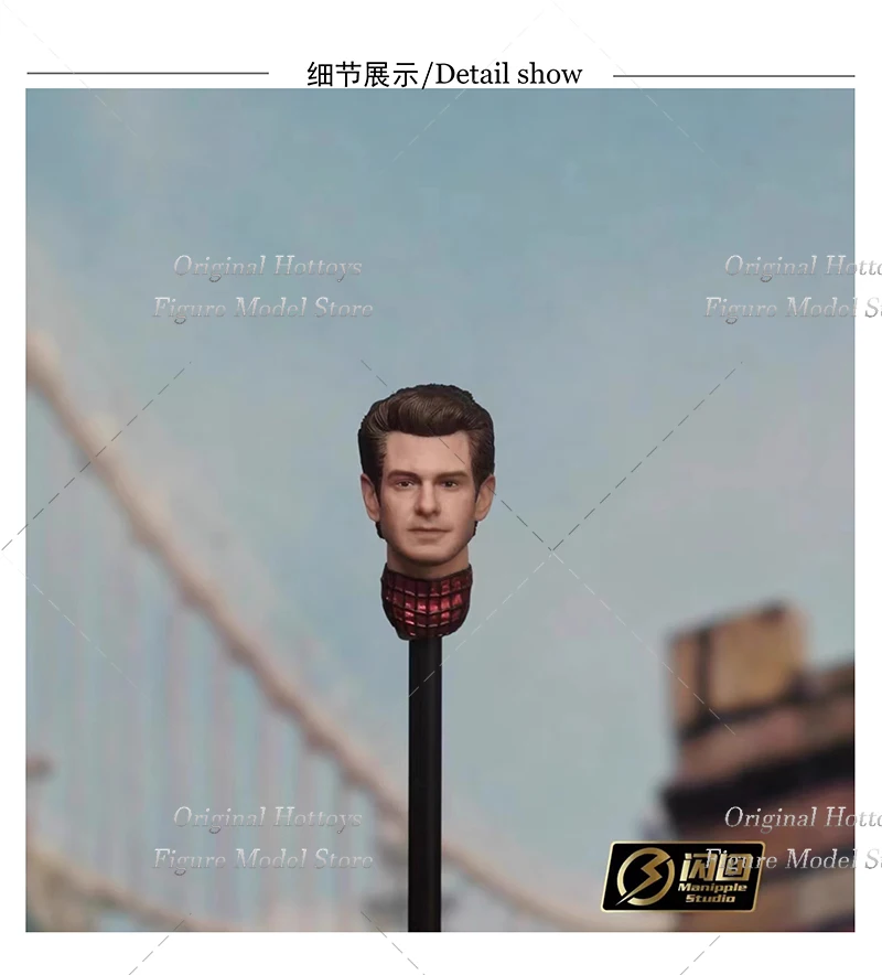 Manipple Studio 1/12 Scale Men Soldier Head Sculpt Andrew Garfield Spider-Man Head Carving For 6'' SHF Action Figure Body