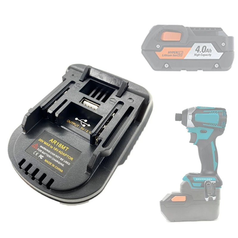 AR18MT Battery Adapter Converter For Ridgid/AEG 18V Lithium Battery Convert To For Makita 18V Li-Ion Battery Power Tool