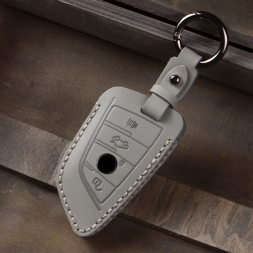 

Car Key Bag Case Cover Shell Fob For BMW X1 X3 X4 X5 X6 F15 F16 G30 3 5 7 Series G11 F48 Keychain