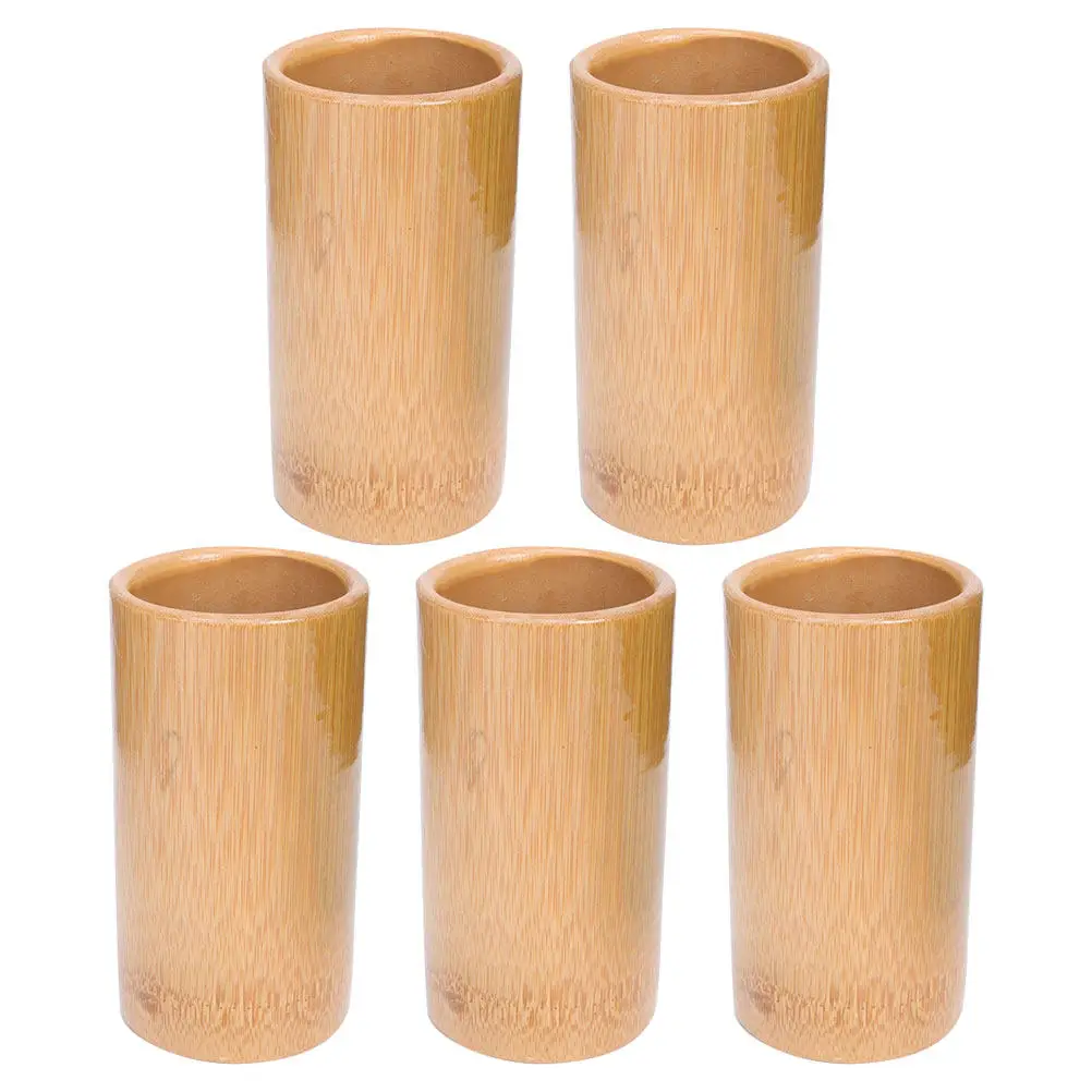 

5pcs Bamboo Jar Strong Suction Reusable For Back Massage Spa Relaxation Portable Muscle Therapy Cupping Set Bamboo
