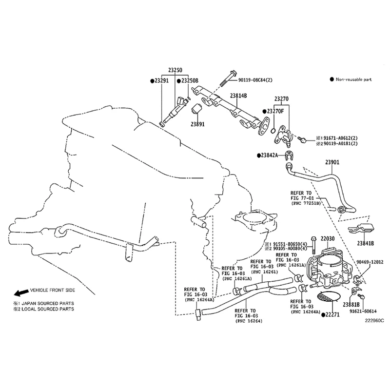 OB-22030-0P050 Автомобильный корпус дроссельной заслонки для Toyota Avalon Camry Highlander Lexus ES350 RX350 2006-2018 22030-31030