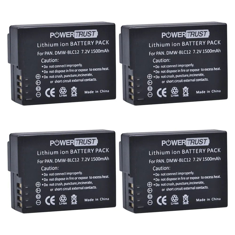 DMW-BLC12 DMW-BLC12PP DMW-BLC12E Battery and LED Charger for Panasonic DMC-GH2 DMC-G5 DMC-G6 DMC-G7 DMC-GX8 DMC-G85 DMC-FZ1000