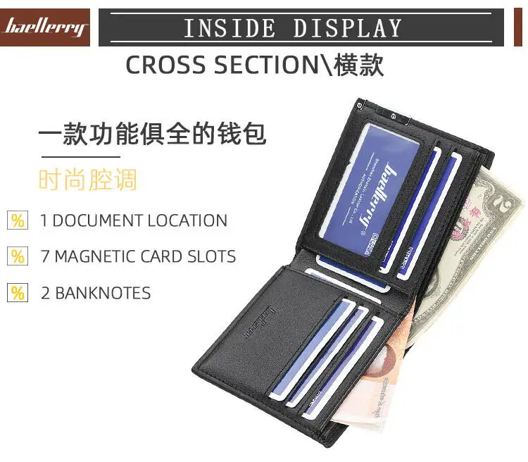 Multifunctional Men's Canvas Wallet Leisure Travel Lightweight Portable Short Style All Match Male Credit Card Holder Coin Purse