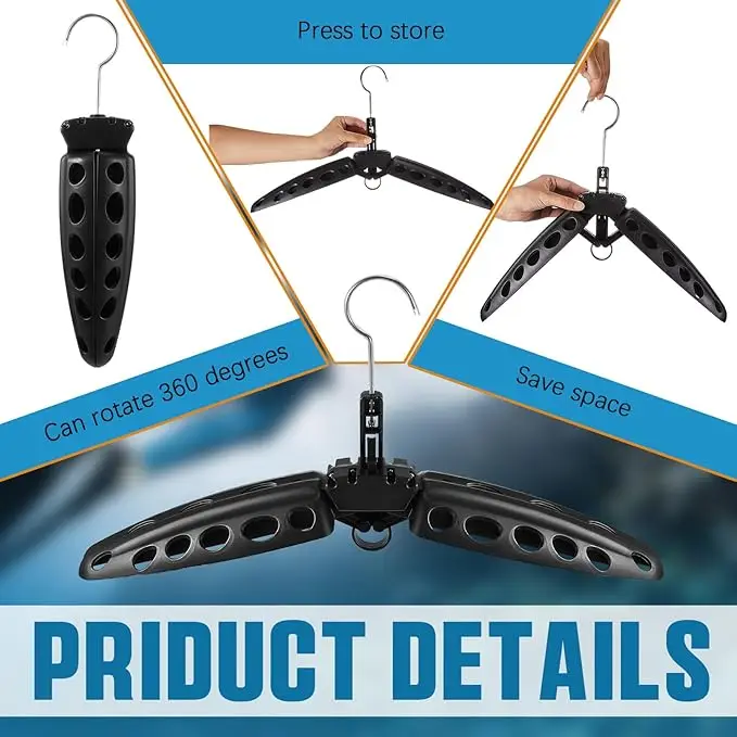 Wetsuit Hanger Surfing Scuba Diving Accessory Dry Wetsuit Drysuit Life Jacket Quick Dry Foldable Vented Dryer for Wetsuite Suit view 3