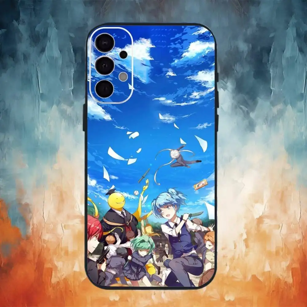 Custodia per telefono A-Assassination Classroom per Samsung S25,S24,S21,S22,S23,S30,Ultra,S20,Plus,Fe,Note,10.9,5G Cover nera