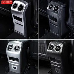 For Mercedes Benz GLB GLA EQB EQA Class X247 H247 Car Leather Panel Cover Rear Air Vent Cover Interior Modification Accessories