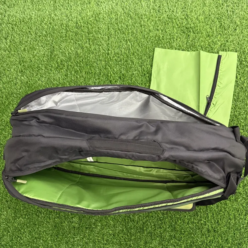 Wilson Blade Super Tour V8 Large Space 9 Pack Tennis Bag Green Professional Equipment Racquet Bag for Tennis Racket WR8016701001