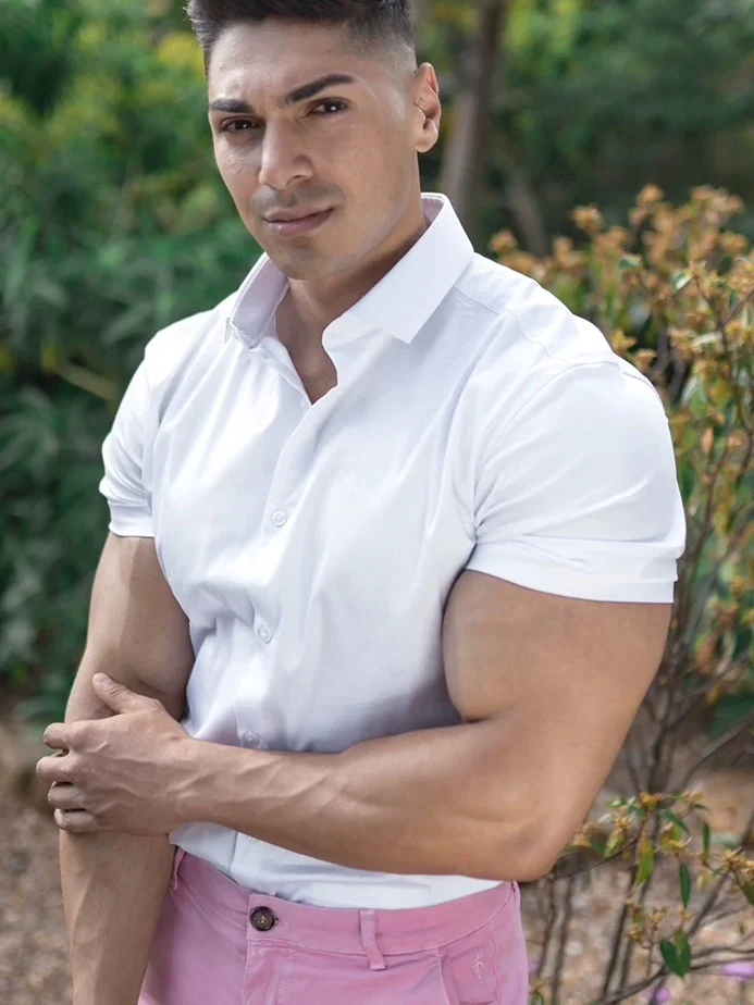 

Модная повседневная рабочая рубашка для мужчин, приталенная, однотонная, больших размеров, в европейском стиле, с отложным воротником, открытая рубашка-кардиган.