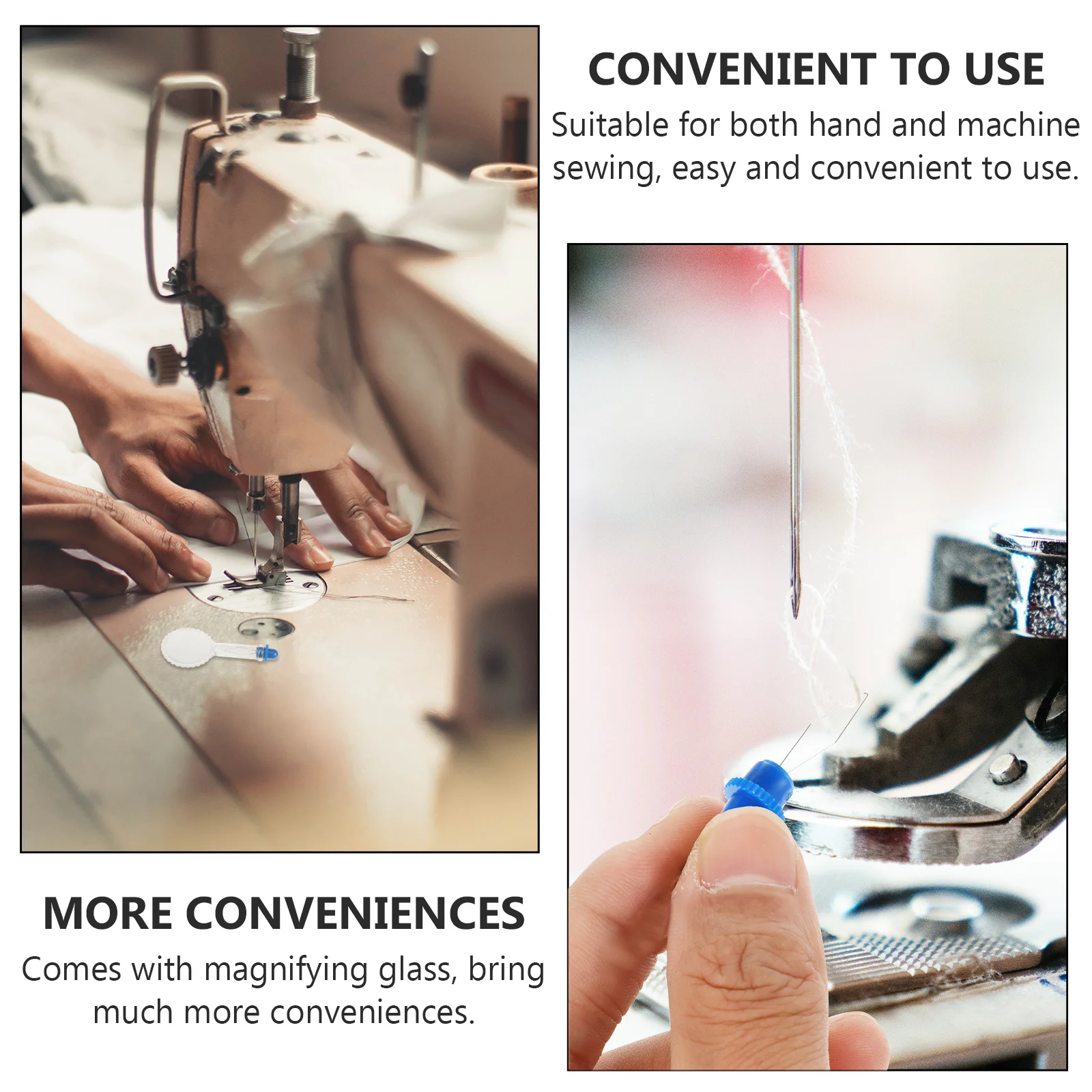 

10Pcs Wire Loop Needle Threader Thin Flexible for Tiny Needle Eyes Easy Hand and Machine Sewing Tool for Crafting Knitting