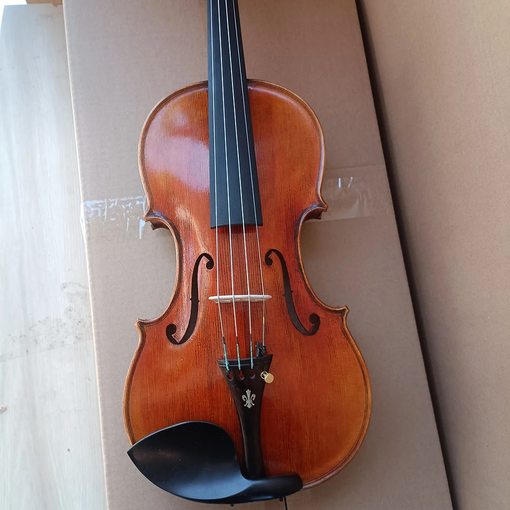 60 years old spruce！100% handmade 4/4 Stradivarius Violin violino Best Tone! Professionally Playin musical instrument