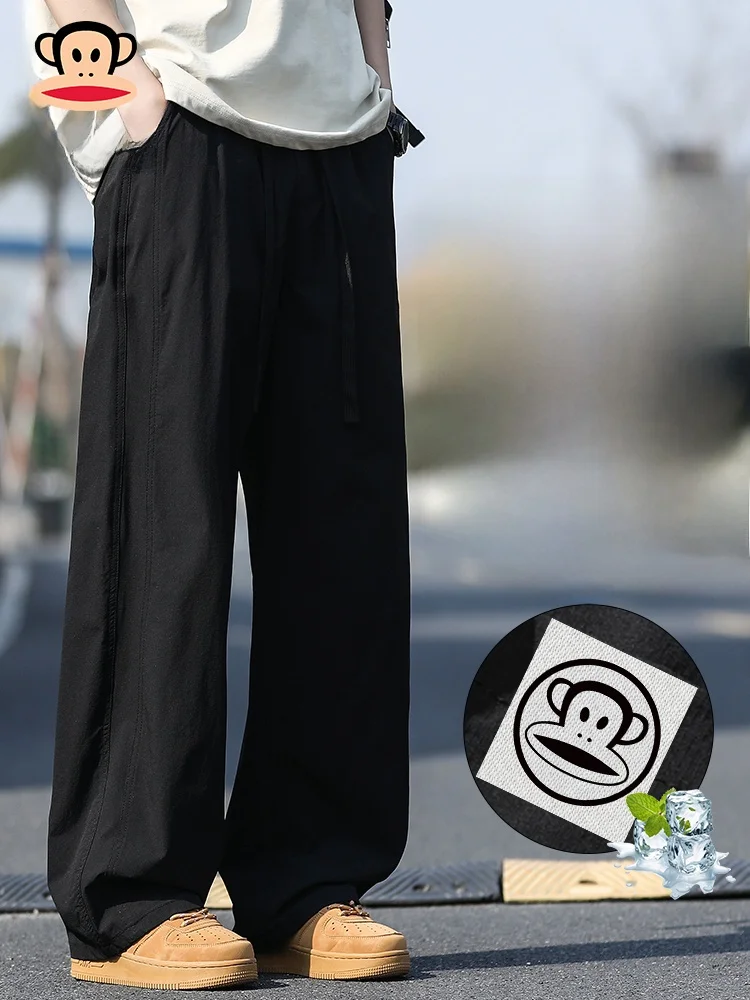 

PaulFrank Ice Sensation Breathable Loose Men's Casual Pants Autumn New Sle Simple Color Spor Long Trousers