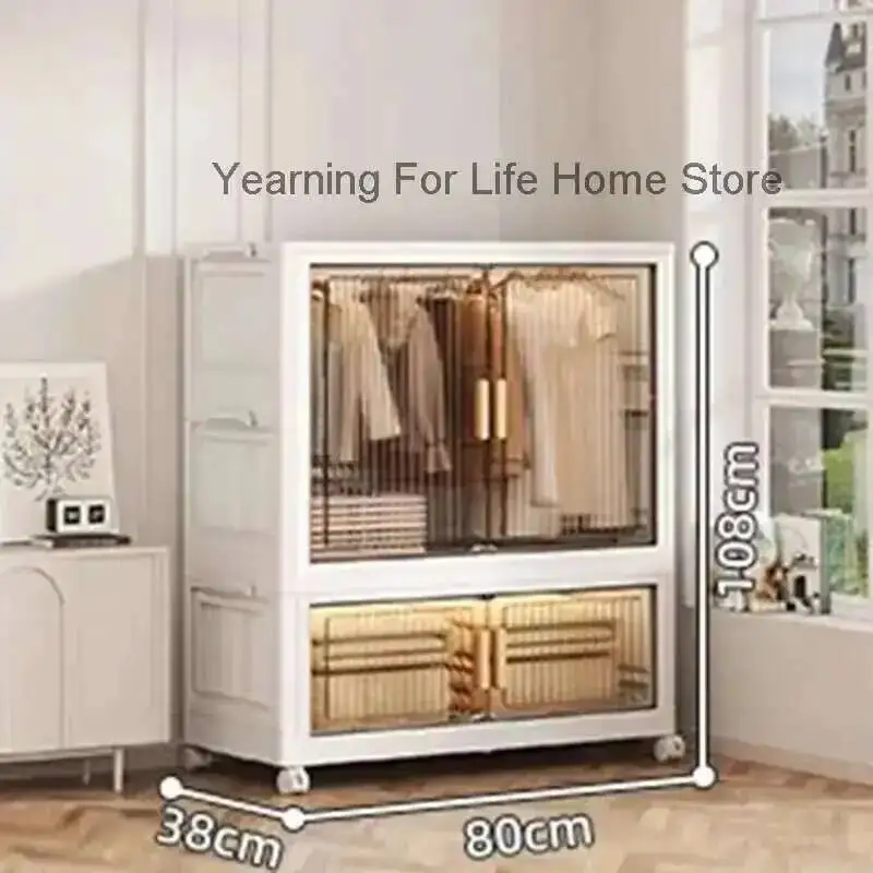 

Open Organizer Clothes Partitions Closet Bedroom Foldable Wardrobe Living Room Shelves Display Guarda Roupa Furniture For Room