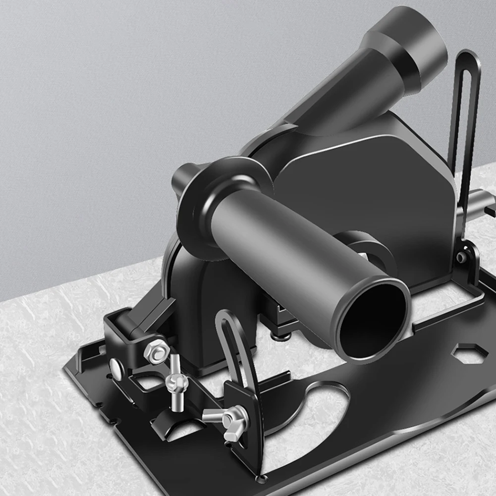

Кронштейн для угловой шлифмашины, трансформирующий ее в отрезную машину, с регулировкой глубины реза 0-40 мм, для угловых шлифмашин 100-125 мм