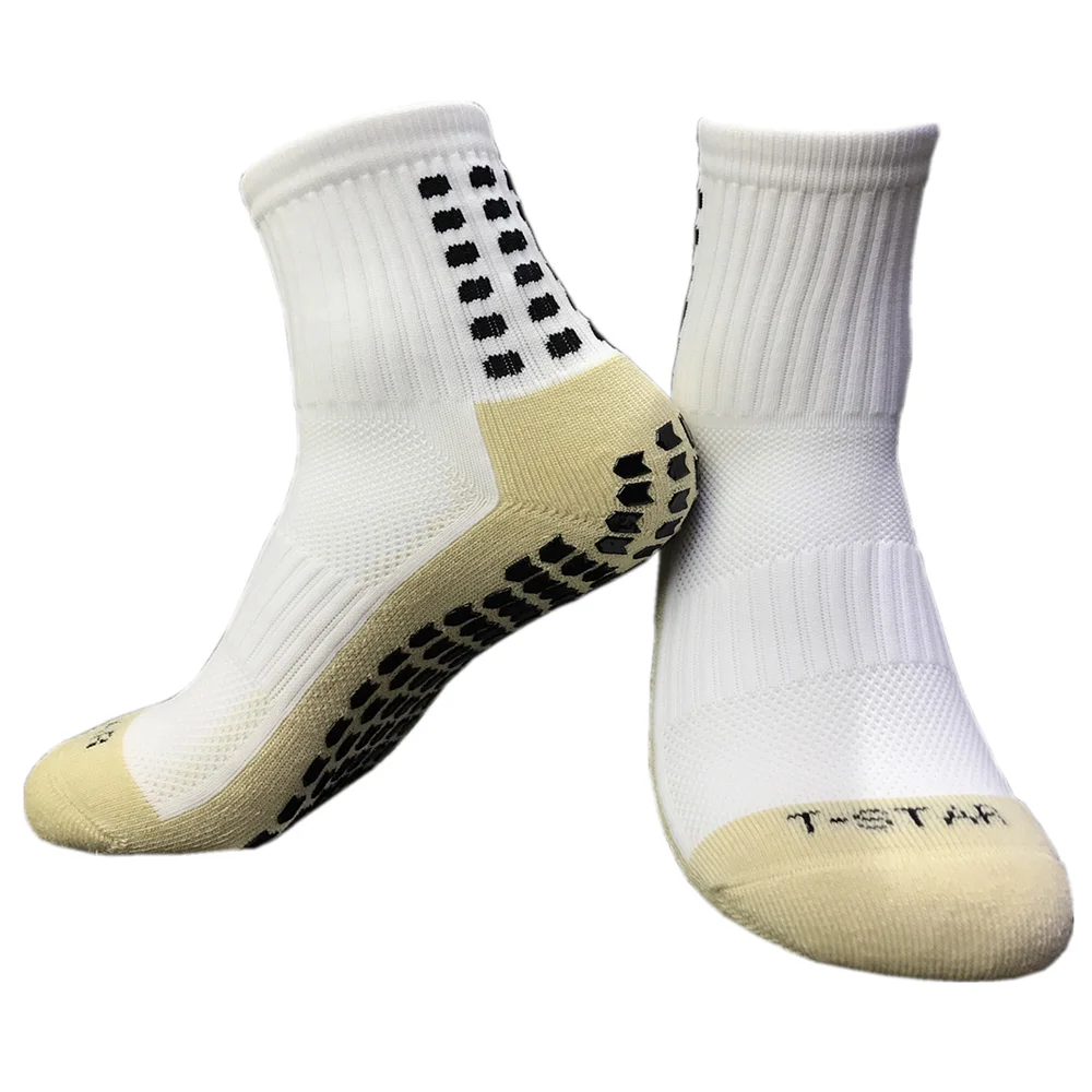 

Adult Non-Slip Elastic Socks Thick-Soled Rubber Granular Design Short Tube Football Socks Sports Training Professional Socks