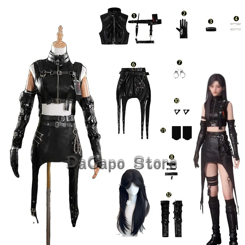

Love And DeepSpace Player Cosplay Mc Outfit Night's Companion Costume Clothes Anime Game Cosplay Halloween Couple Fight Uniform