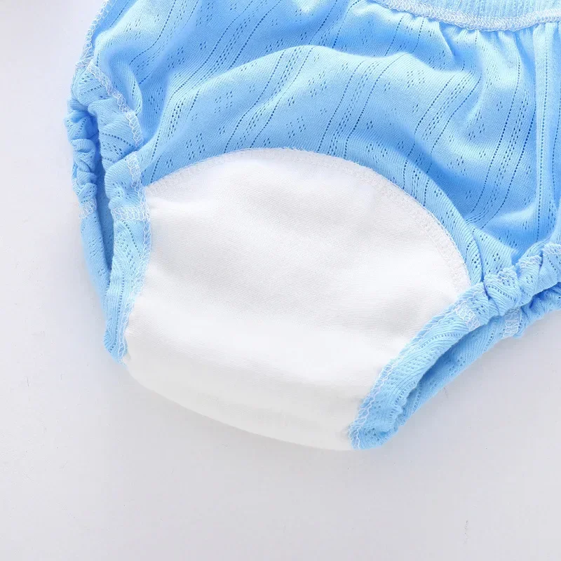 5pcs/Lot Training Pants Summer Baby Shorts Solid Color Washable Underwear Boy Girl Cloth Diapers Reusable Nappies Infant Panties