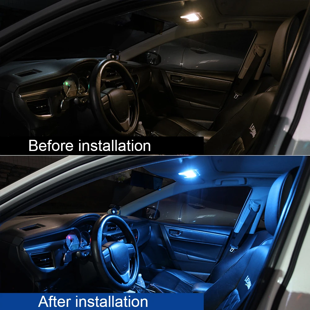 For Mitsubishi Outlander 3 2013 2014 2015 2016 2017 2018 2019 2020 13PCS Car LED Bulbs Interior Lamp Kit Trunk Light Accessories