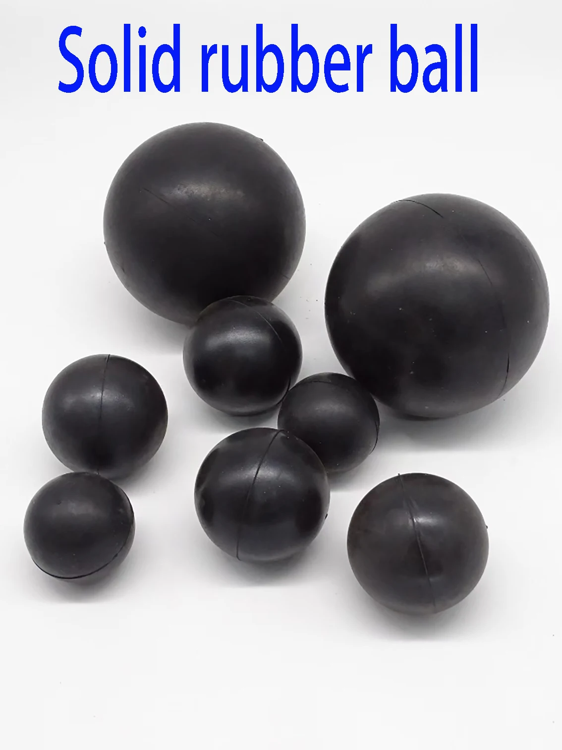 1-100 قطعة قطر 2/2.5/3/3.5/4.5/4.76/4.5/5/5.3-120 مللي متر الأسود الصلبة المطاط الكرة جولة ختم المطاط الكرة الصناعية DIY أجزاء