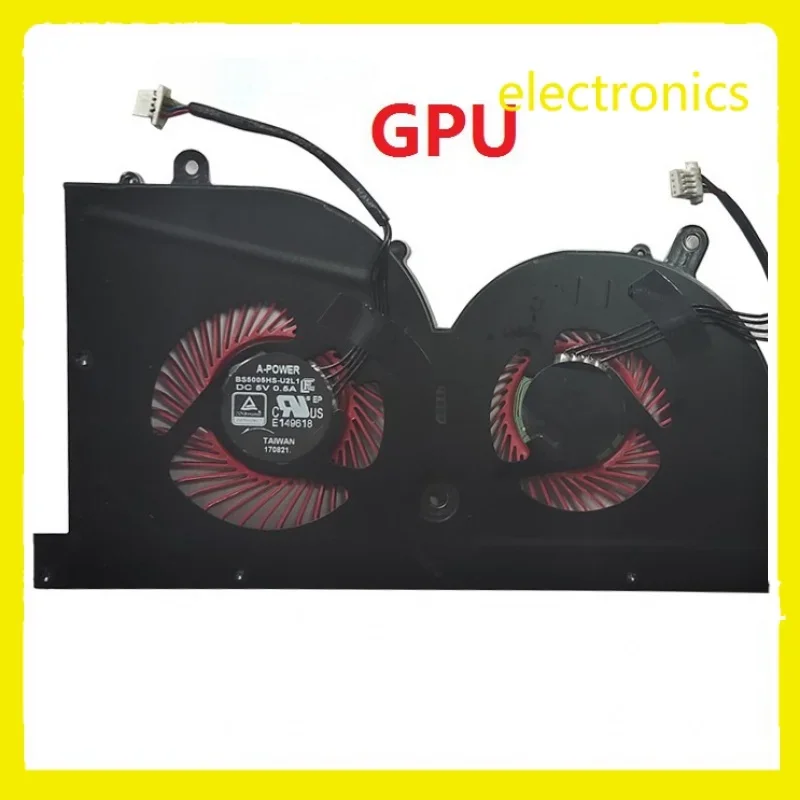 NEW Laptop cpu cooling fan for MSI GS63VR GS63 GS73 GS73VR MS-17B1 Stealth Pro C. .PU BS5005HS-U2F1 GPU BS5005HS-U2L1 COOLER