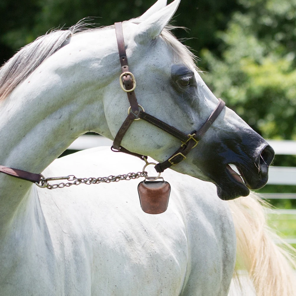 

Thickened Horse Bell Cattle Sheep Bells for Collar Loud Small Livestock Durable Iron Outdoor Large Animals