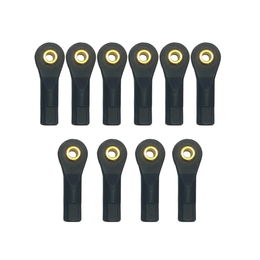 10PCS M2 M2.5 M3 Ball Head Buckle Nylon Linkage Pull Rod Tie Rod End Ball Head Joint Connector for RC Car Model DIY Parts