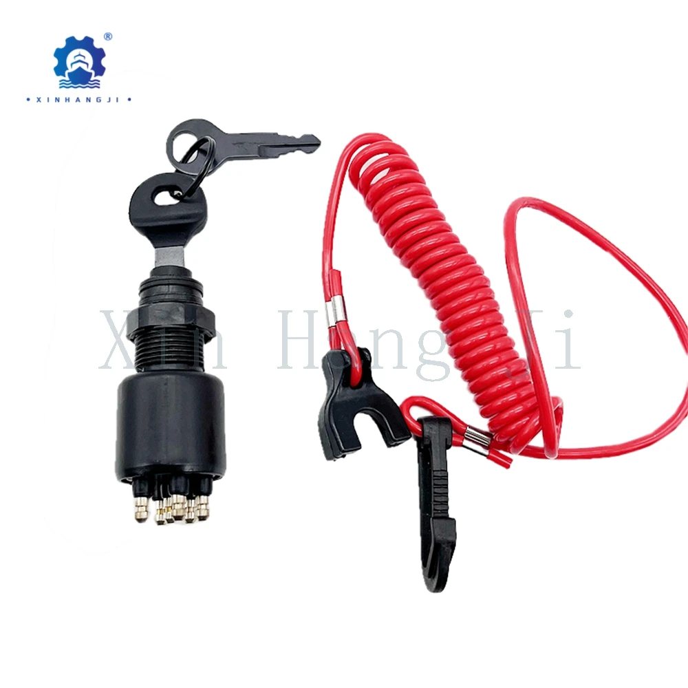 5005801 مفتاح إشعال ومجموعة المفاتيح مع الحبل ل OMC جونسون Evinrude 40-200HP محرك خارجي اكسسوارات للقوارب 175974 #1