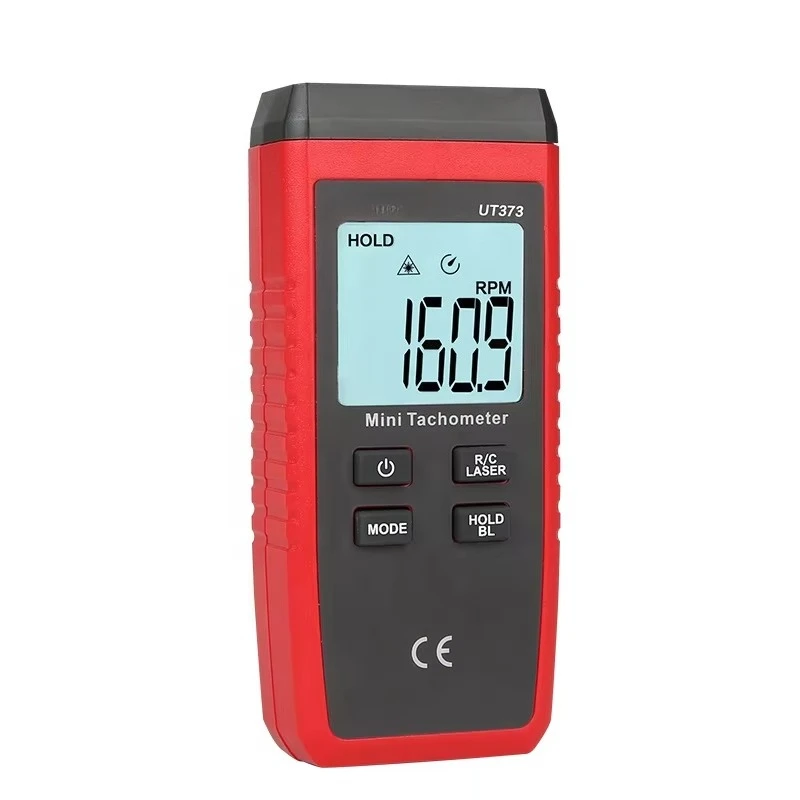 UT373 Mini Digital Tachometer Non-Contact Tachometer Measuring Range:10-99999RPM Tachometer Odometer Km/h Backlight