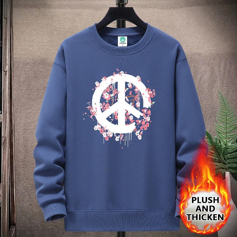 

Plush and thickened Cotton round neck pullover, Women's Clothing with pattern printed for fashion Sportswear autumn winter